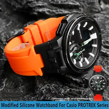 Nové Modifikované Silikonové Watchband Pro Casio PROTREK Série PRW7000 PRW-7000FC PRW-7000 Pryže popruh Pánské hodinky příslušenství