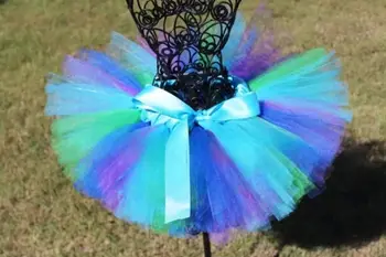 Nové Tutu Sukně Dětská Dívčí Sukně Princess Mini Pettiskirt Party Dance Rainbow Tylu Sukně Holky Oblečení Děti Oblečení