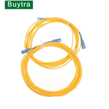 Nový 1ks 3 m SC-SC Simplex Optický kabel Single Mode FTTH Patch Kabel Pigtail
