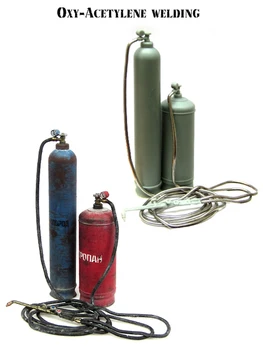Nový Nesmontovaný 1/35 Sovětský kyslíko acetylenové svařování Pryskyřice Kit DIY Hračky, Nelakované pryskyřice model