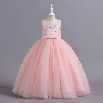 Nový Styl dětské Oblečení Vzor dětské Šaty Princezna Svatební Šaty High-End Šaty Pro Dívky Květinové Děti Děti Šaty