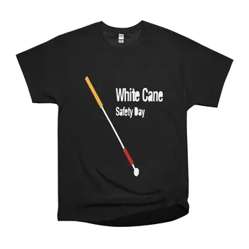 NWT Bílou Hůl Dne Bezpečnosti, Trendy, Cool Unisex T-Shirt dlouhé rukávy