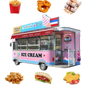 OEM Velkoobchod zmrzliny, Šťávy Jídlo Komerční Jídelní Vůz, Přizpůsobené Elektrické Dodavatel s Hot Dog Mobile Food Truck