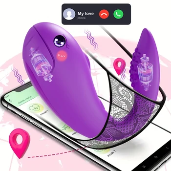 Opotřebení Vibrační Vajíčko G Spot Vibrátor pro Ženy Bezdrátové Bluetooth APP Vibrátor, Klitoris Stimulátor Ženské Kalhotky Sex Hračky pro Dospělé