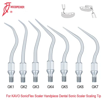 Originální Datel Ultrazvukové Tipy Zubní Scaler Tipy Stomatologie Zařízení GK1-7 Pro KAVO SonicFlex Scaler Násadec