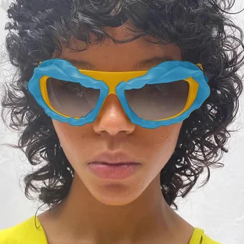 Oulylan Y2K Cool sluneční Brýle, Ženy, Muži Módní Značky Návrhář Gradient Větru Sluneční Brýle Dámské Klasické Sportovní Brýle UV400