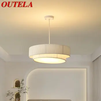 OUTELA Moderní Přívěsek Světla LED Kreativitu Záhybů Bílé Závěsné Stropní Svítidlo Pro Domácí Obývací Pokoj Ložnice Dekor