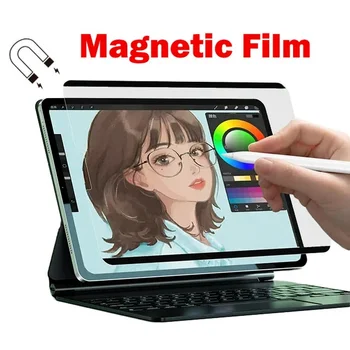 Papír Screen Protector Vyměnitelné Magnetické Pro Microsoft Surface Pro 8 X 7 6 5 2 3 Napište Cítit-Papír Obrazovky Měkké PE Filmy