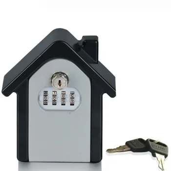 Password Key Lock Security Storage Manager Box 4 Místné Heslo Kovové Tajné Bezpečnostní Schránka Domácí Kancelář Klíč Skryté Securit