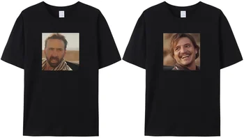 Pedro Pascal, Nick Cage Meme Legrační T-Shirt, Pedro Pascal Odpovídající Dárek pro Páry, Pár Triček, Nejlepší Přítel Odpovídající Košile