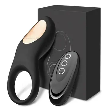 Penis Ring Vibrátor Bezdrátové Dálkové Ovládání 8 Vibračních Režimů, Penis Ring Zpoždění Ejakulace, Silnější Erekci, Sexuální Hračky pro Pár