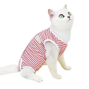 Pet Kalhoty Pruhované Zvířátko Kastrace Oblek Zip Pásky Uzavření Oživení Oblečení pro Psy Kočky