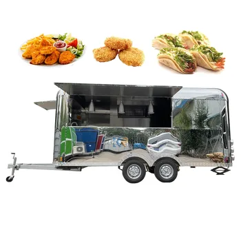 Plně Vybavená Mobilní Kuchyně Food Truck Nízká Cena Nejlepší Prodejce Továrna Plně Vybavenou Jídlo Přívěs S Nízkou Investicí