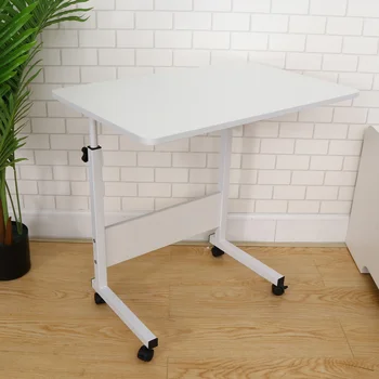 Pohyblivý Noční Multifunkční psací Stůl Laptop Stand Zvedání Stolku pro Domácí Pokoj (60x40 Bílá)