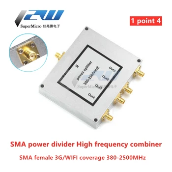 Power splitter SMA jeden bod čtyři 380-2500MHz vysokofrekvenční čtyři napájecí splitter 3G/WIFI pokrytí