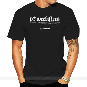 Powerlifterů Pánské T-Shirt Kvalitní T Košile Muži Tisk Krátký Rukáv O Krku Tričko Pánské Košile s Krátkým Rukávem Trend Oblečení