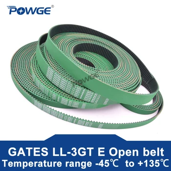 POWGE 3MGT GT LL-3GT E 3GT EPDM Otevřít Synchronní Rozvodový řemen šířka 9/12/15mm Vysoká Teplota -45℃ do +135℃ Brány Tiskárny