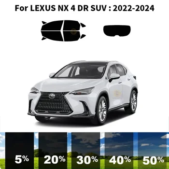 Precut nanoceramics auto UV Okno Odstín Kit Automobilové Okenní Fólie Pro LEXUS NX 4 DR SUV 2022-2024