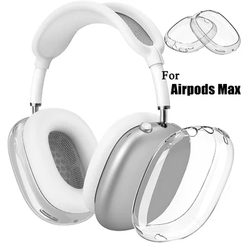 Pro AirPods Max Průhledné Pouzdro Měkké TPU Headset, Kryt Anti-Scratch Ochranné Pouzdro pro Apple Airpods Max Nárazuvzdorné Skořepiny