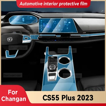 Pro CHANGAN CS55 PLUS CS55PLUS 2023 2022 Interiéru Vozu Středové konzole Transparentní TPU Ochranný Film Proti poškr