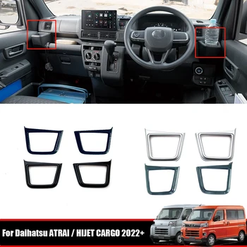Pro Daihatsu ATRAI HIJET NÁKLADNÍ 2022 2023 ABS černá Přední palubní desce na Straně Vody, Držák na Kávu, Držák nápojů Kryt Čalounění Nálepka