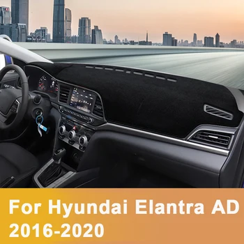 Pro Hyundai Elantra AD 2016 2017 2018 2019 2020 palubní Desce Auta Sun Odstín Kryt Mat Nástroj, Recepce Non-skluzu Podložky Příslušenství