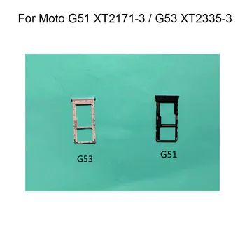 Pro Moto G51 XT2171-3 Nové Testován Jeden Držák Sim Karty Zásobník na Karty Slot Sim Karty Náhradní Držák Pro Moto G53 XT2335-3