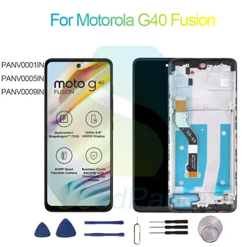 Pro Motorola G40 Fusion Displej Náhradní 2460*1080 PANV0001/5/9 G40 Fusion LCD Dotykový Digitizér