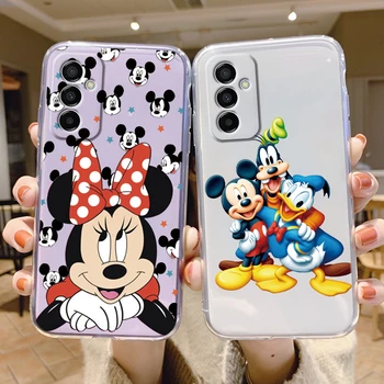 Pro Samsung Galaxy M13 4G Telefon Případě, Mickey Minnie Mouse Anime Měkké Silikonové Průhledné Capa Pro Samsung M 13 Ochranný Kryt
