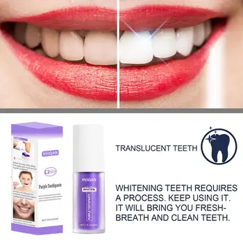 Pro V34 Colour Corrector 30ml Zuby Bělící zubní Pasta Snížit Péče Žloutnutí Sklovinu Zubu, Čištění Zub zubní Pasta White W5E2