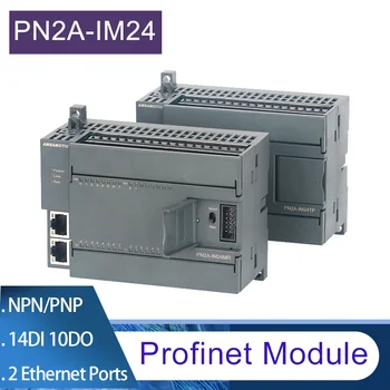 Profinet Vzdálené IO Modul, Ethernet Converter Komunikační Modul Pro PLC Siemens NPN PNP 14DI 10DO PN2A-IM24MR PN2A-IM24TP