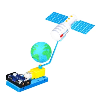Prostor, Satelitní Model Vesmírné Stanice se Nachází Teaser Hračka, Děti DIY Řemeslo Věda Vzdělávací Hračky