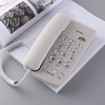 Provázkový Pevná linka Telefon Stolní Telefon s Velkými Tlačítky, Domácí Telefon Šňůrový Telefon pro Domácí Kancelář, Hotel, Koupelna