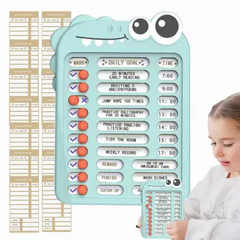 Práce v domácnosti Graf Pro Děti Opakovaně Checklist Board Self-disciplína Check-in Deska S Kontrolní seznam, Posuvník, Rozvíjet Dobré Návyky Chlapec Dívka