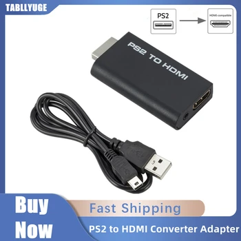 PS2 na HDMI-kompatibilní Audio Video Converter Adapter Full HD Rozhraní pro Přenos Adaptér Herní Konzole s 3,5 mm Audio Výstup