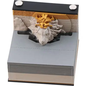 Představovat Lev Memo Pad Zprávu Samolepky Papír Pohodlí Poznámkový blok Řezbářské Umění 3D Sticky Notes DIY