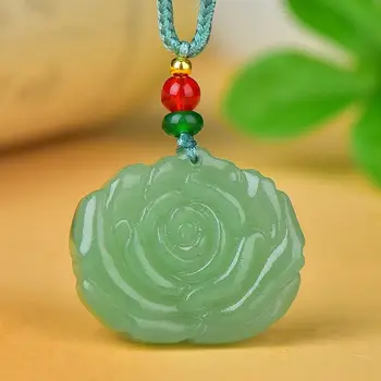 Přírodní zelené Dongling slibný květ přívěsek dámské módní šperky