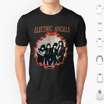 Původní Elektrické Angels T Shirt Bavlna Muži Ženy Diy Tisk Guns N Roses Hudební Lomítko Zbraně A Růže Kytara Kapela 80. LET Zbraně