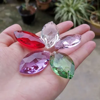 Rainbow Crystal Prism Suncatcher Lustr Díly Visí Přívěsek DIY Domácí Svatební Okna Dekor Figurka Světle Doplňky Craft