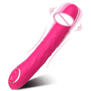 Realistické Dildo Vibrátor pro Ženy Sex Hračky, Klitoris, bod G, Anální Stimulátor s 10 Výkonný Vibrační Režim Vodotěsné Silný