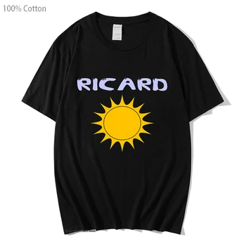 Ricard T-Košile Muži Tištěné Harajuku Ženy Oblečení Korea Ulzzang Letní 100% Bavlna, Módní Topy Dlouhý Rukáv Streetwear O-Krk