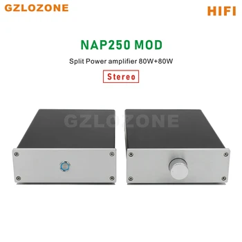 Rozdělení hi-fi NAP250 MOD 2SC5200 Stereo zesilovač 80W+80W Základny na NAIM S ovládáním hlasitosti
