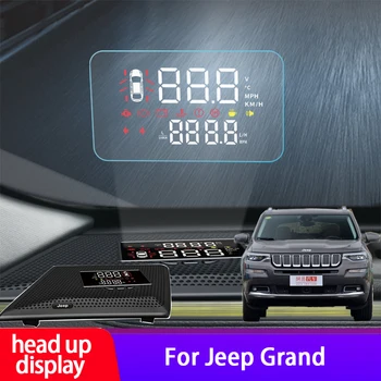Safety car Driving Obrazovky pro Jeep Grand Cherokee 2018 2019 HUD Head-up Displej OBD Za Hodinu High-Definition Projektor