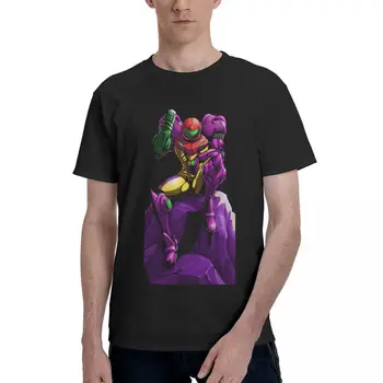Samus Aran Gravitační Obleku Super Metroid Tričko 100% Bavlna Topy Pro Muže Klasické Vintage Funny T-Shirt Unisex Trička