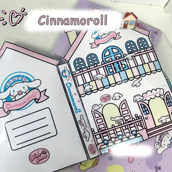 Sanrio Kawali Cinnamoroll Klidné Knize Diy Materiál Balíček, Hračka Kniha Princezna Místnosti Originalitu Karikatura Děti, Hračky Dárek Pro Dívky