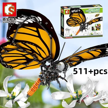 SEMBO motýl neobvyklé bloky hračky, Klasické kreativitu hmyz model, akční figurky dárky k narozeninám pro chlapce a dívky Ozdoby