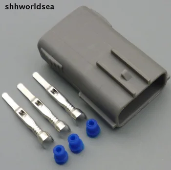 Shhworldsea 2set 3 Pin Pro EVO 4-10 Cívky Konektor Krimpovací Auto senzor Plug Auto Vodotěsný Elektrický konektor samec Pro Nissan