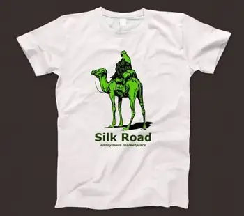 Silk Road T Shirt 593 Retro Bílé Unisex Grafické Tee