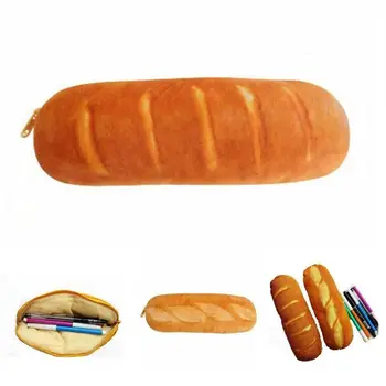 Simulovat Chléb Chléb Pouzdro Na Tužku Dívky, Hot Dog Velká Kapacita Taška Skladování Pero Taška Plyš Chleba Tužka Taška Školní Pomůcky