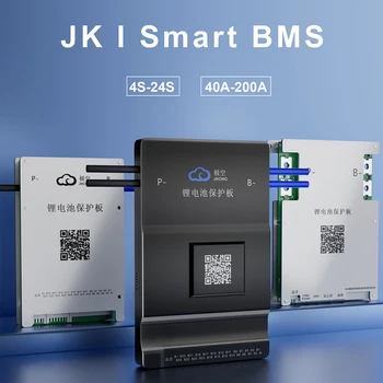 Smart JIKONG BMS s 1A Active Balance pro 4S~24 LiFePo4 Li-ion LTO 18650 Baterie 40A~200A Starosti s BT RS485 LZE JK BMS